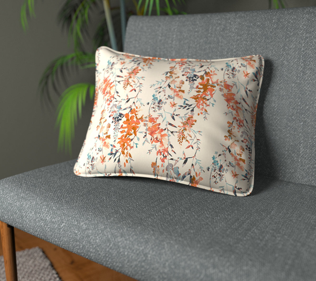 Hana Cinnamon Piped Cushion