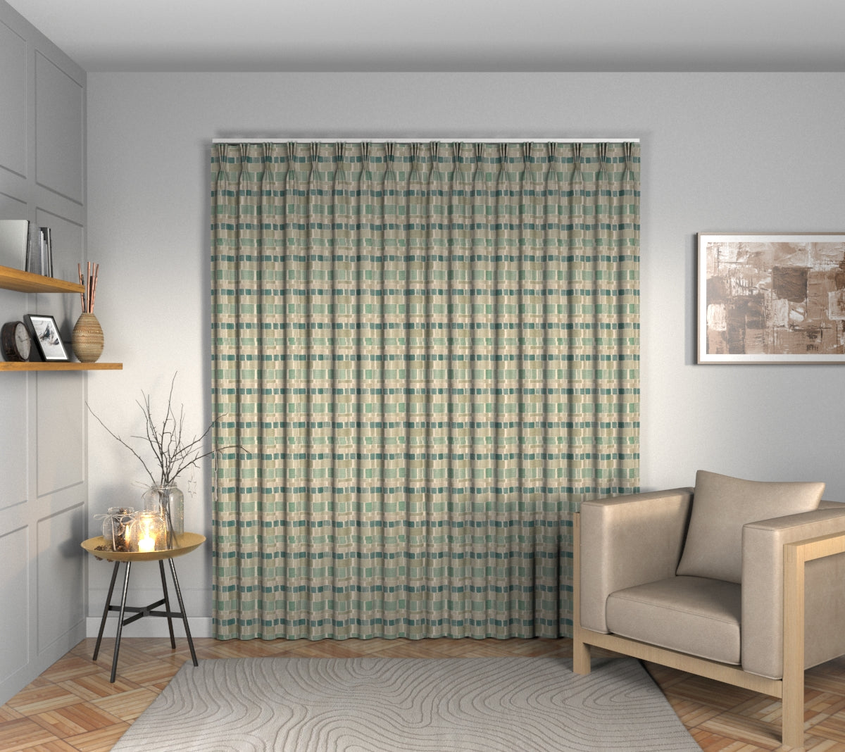 Maranta Eden Triple Pleat Curtain