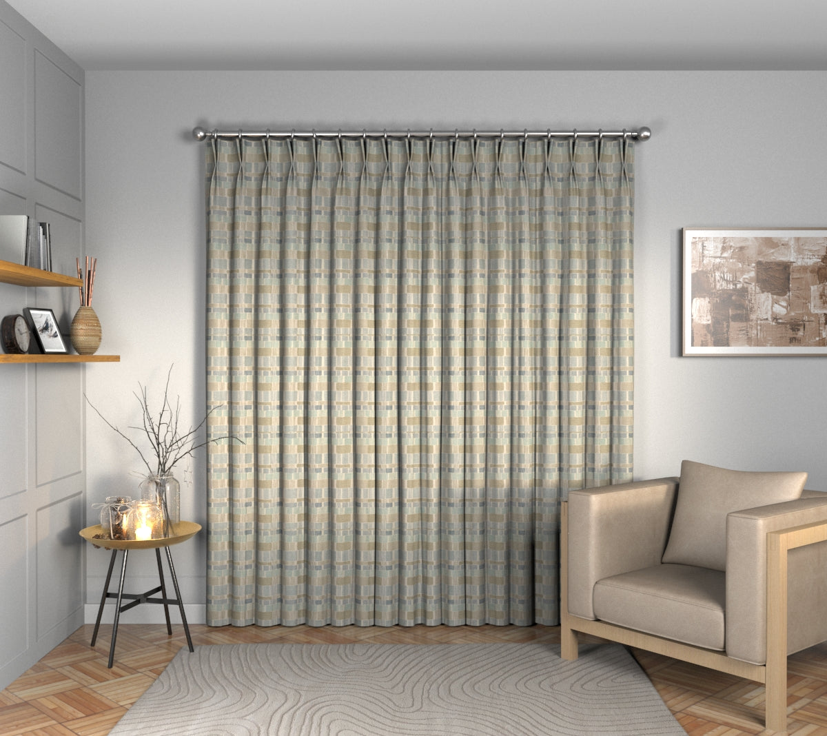 Maranta Fjord Double Pleat Curtain
