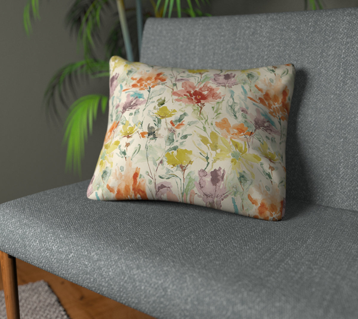 Water Meadow Clementine Plain Cushion