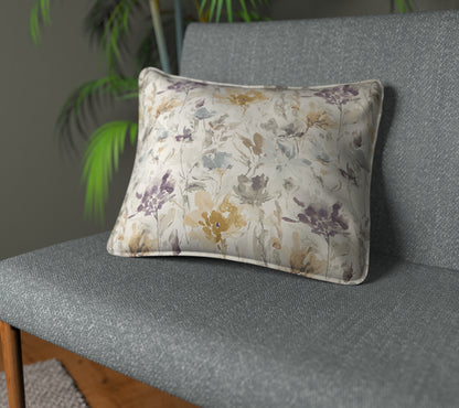 Water Meadow Cornflower Piped Cushion