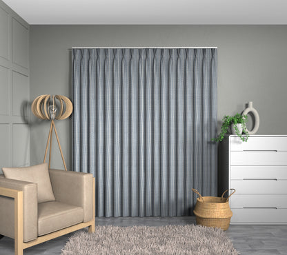 Woodcote Delft Triple Pleat Curtain
