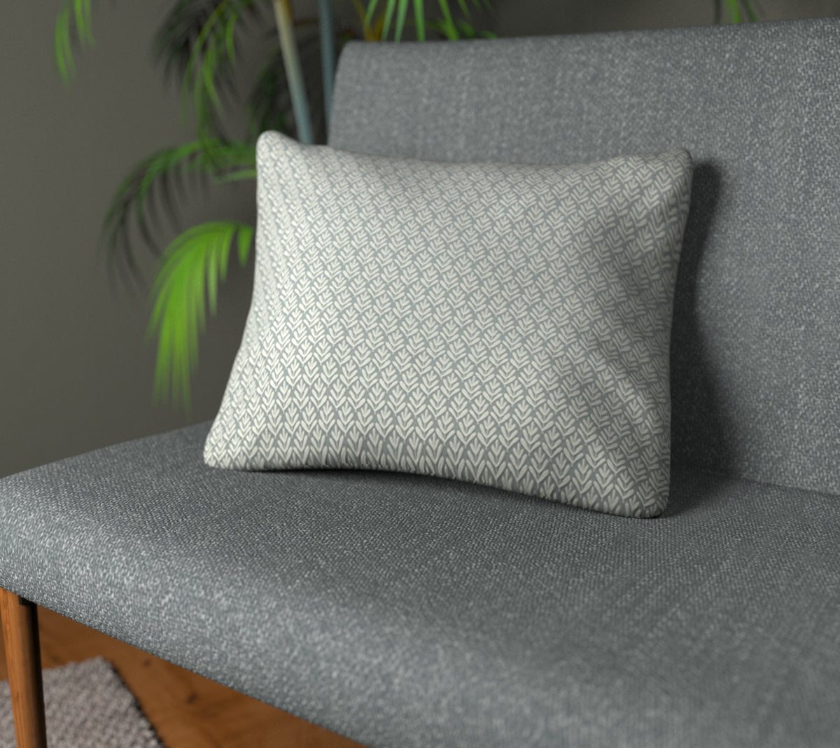 Wyre Celadon Plain Cushion