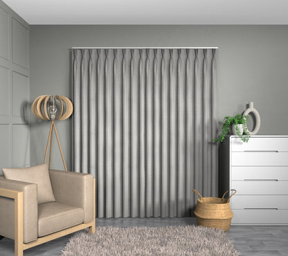 Wyre Flint Triple Pleat Curtain