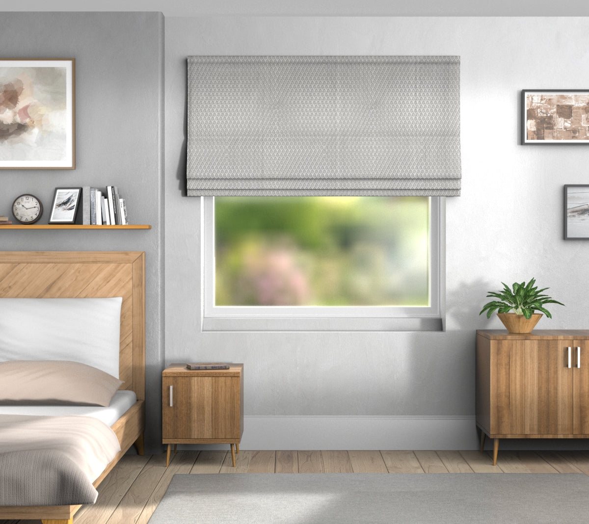 Wyre Flint Default Roman Blind