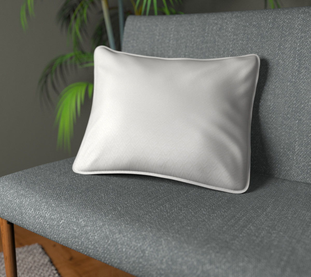 Wyre Ivory Piped Cushion