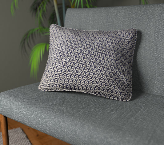 Wyre Midnight Piped Cushion