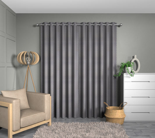 Wyre Midnight Eyelets Curtain