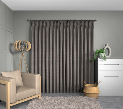 Zoya Ash Double Pleat Curtain