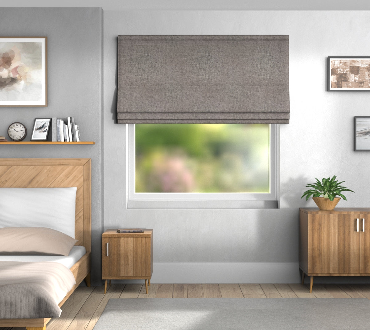 Zoya Ash Default Roman Blind