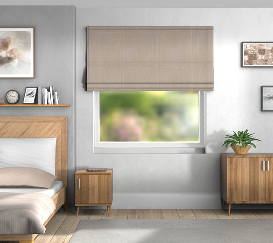Zoya Flax Default Roman Blind