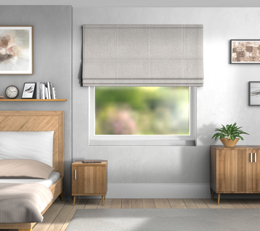 Zoya Grey Default Roman Blind
