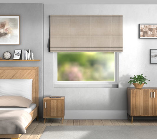 Zoya Putty Default Roman Blind